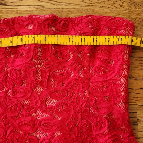 BCBGMaxazria Marina Short Strapless Ruffle Hem Dress NWT - Picture 11 of 13